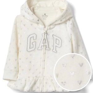 Baby Gap Peplum Fleece Zip Hoodie